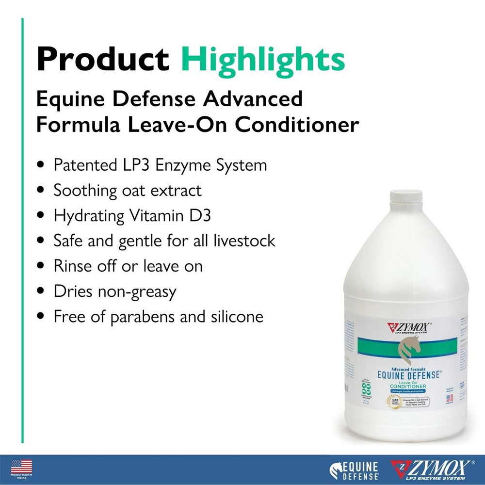 Zymox Advanced Formula Equine Defense for Horse Leaveon Conditioner