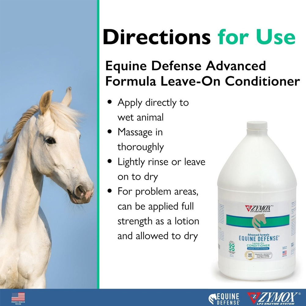 Zymox Advanced Formula Equine Defense for Horse Leaveon Conditioner