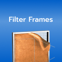 1" Metal (Aluminum) AC Filter Frame & 12 Disposable Orange and White Media Air Filter Pads | MERV 8 | Super Tack Antimicrobial Polyester HVAC Pads