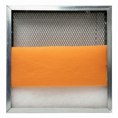 600-800 Square inches<br>1 Aluminum Frame<br>12 Media Filter Pads<br>