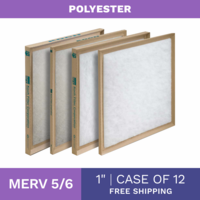 Koch Polyester 1" C&I Disposable Filter for AC and Furnace - Merv 5/6