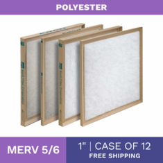 Koch Polyester 1" C&I Disposable Filter for AC and Furnace - Merv 5/6