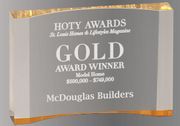 Color Acrylic Crescent Golf Award