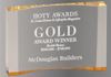 Color Acrylic Crescent Golf Award