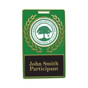 Custom Domed Metal Stamped Bag Tag