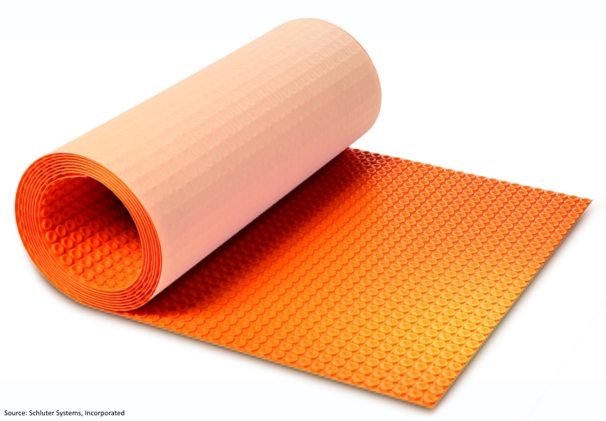 Schluter Ditra Heat Roll Thermal Break/Duo Uncoupling and Waterproof  Membrane - 108 SF Roll (DHD 810 M)