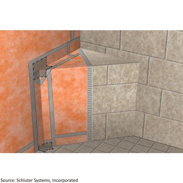 Schluter Systems Kerdi Inside Corners 135 Degree 2 Pack