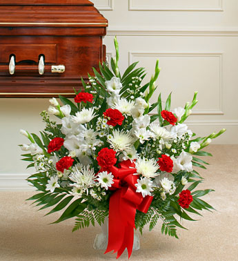 Heartfelt Tribute Floor Basket Arrangement