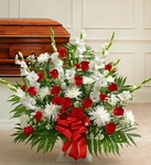 Heartfelt Tribute Floor Basket Arrangement