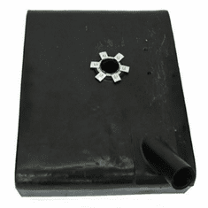 0042 MTS Plastic Drivers Side Gas Tank 11 Gallon for 1965-1971 Jeep CJ5 and CJ6, Angled Filler Neck With 225-V6 Engine