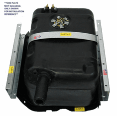 0050XL MTS Plastic Extra Large Gas Tank for 1972-1977 Jeep CJ5 and CJ7, 21 gallon tank