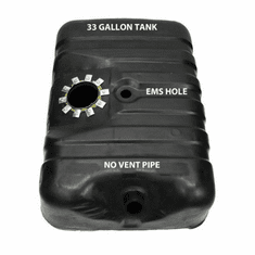1985-1996 Ford Bronco Fuel Tank, 33 Gallon, Plastic, 3-5/8" Gauge Hole - 4251L