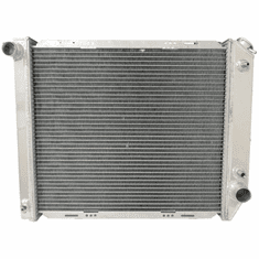 557AA2R Aluminum Radiator for 1980-1984 Ford Bronco, F100, F150, F250, F350, L6-4.9L Engine, 2 Row, Core Height 21-1/2"