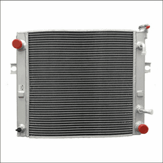 90004AA43 Aluminum Forklift Radiator for Toyota 7FGAU50, 7FGCU35, 7FGCU35-BCS, 7FGCU45, 7FGCU45-BCS, 7FGCU55, 7FGCU55-BCS, 7FGCU60, 7FGCU70, 7FGU35, 7FGU45, 7FGU60, 7FGU70, 7FGU80, 7FGKU40, 4.3L LPG, 1990-2011, 18X18X2