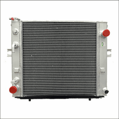 90005AA Aluminum Forklift Radiator for Hyster S25-35XM, S25-40XM, S40XMS 2.0L GAS or LPG, 1994-2004, 17X17X2