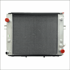 90006AA Aluminum Forklift Radiator for Hyster H45-65XM, 3.0L GAS, 1980-1985, 19X17X2