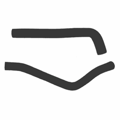 CJFH-1K Fuel Filler & Vent Hose Set for 1978-1986 Jeep CJ-5, CJ-7 with 15 Gallon Steel Tank