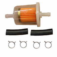 INFF516 5/16 inch Inline Fuel Filter with Clear Plastic Canister.
