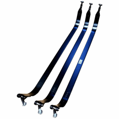 IST5029-3 Gas Tank Upper Straps for 1999-2010 Ford Econoline Van, Cutaway Rear Tank 55 Gallons