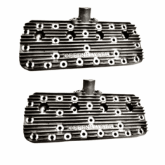 Offenhauser 1068-400 Ford Flathead Finned Aluminum Heads 1939-1948