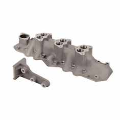 Offenhauser 1072 Triple Carb Intake Manifold for 1932-1941 Ford Flathead V8