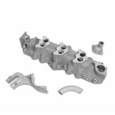 Offenhauser 1077 Triple Carb Intake Manifold 1949-1953 Ford Flathead V8