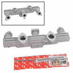 Offenhauser 2691 Dual Carburetor Aluminum Intake Manifold Plymouth Dual Manifold 1937-1956