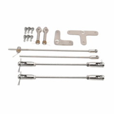 Offenhauser 5581 Dual Ram Linkage Kit, based on 8-3/4 in Center to Center Carb Mounting