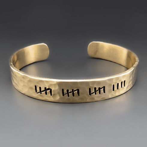 Anniversary Tally Bracelet | Copper, Bronze, Aluminum