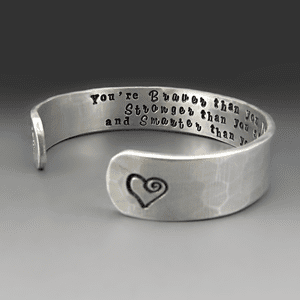 Remember Who The F*ck You Are Mantra Bracelet Inspirational Cuff