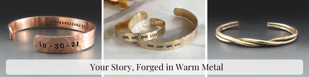 Copper, Brass & Bronze Custom Cuff Bracelets