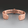 Copper or Brass Medical Alert Cuff | Large EMS Star of Life