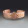 Copper or Brass Medical Alert Cuff | Large EMS Star of Life