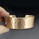 Custom Gold Brass Bracelet | 3/4 inch