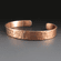 Custom Hammered Copper Cuff | Text Both Sides