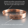 Custom Hammered Copper Cuff | Text Both Sides