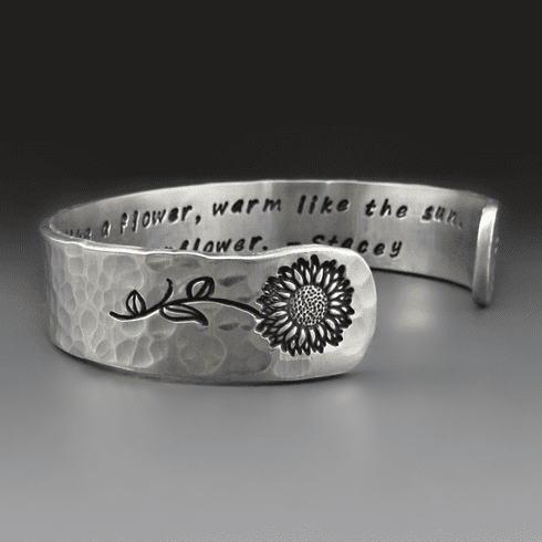 Custom Listing for Sue - 4 CUSTOM SUNFLOWER CUFFS