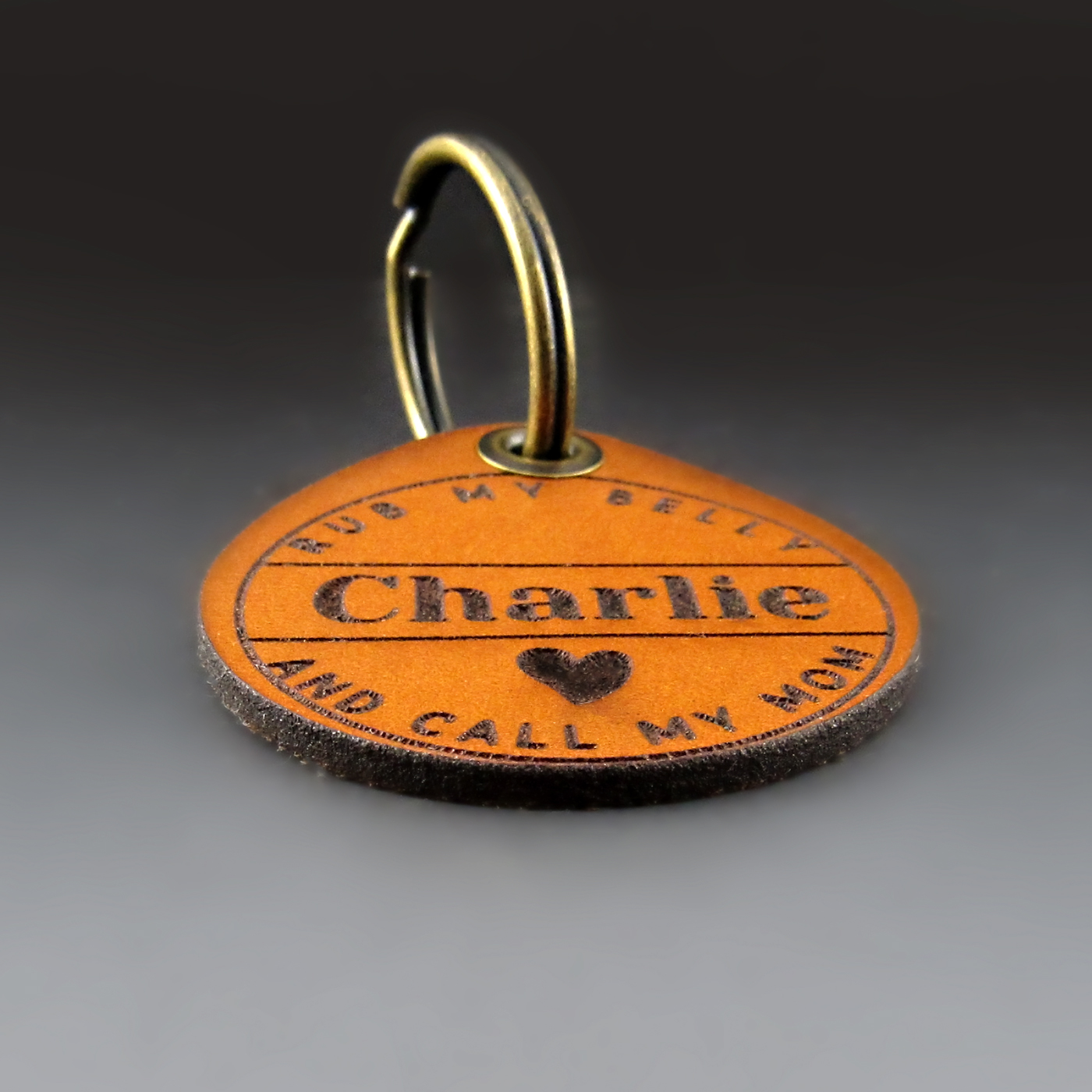 Custom Princess Leather Pet ID Tag