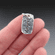 Custom Sterling Silver Rectangle Charm