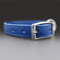 Denim Blue Leather Dog Collar