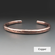 Etched Rustic Bronze / Copper Metal Cuff