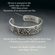 Family Garden Birth Flower Cuff Bracelet