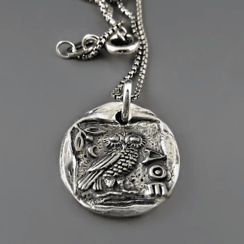Owl Of Athena Coin Necklace | Eli Halili