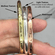 Hammered 14k Yellow or Rose Gold Filled Cuff | 6 Gauge