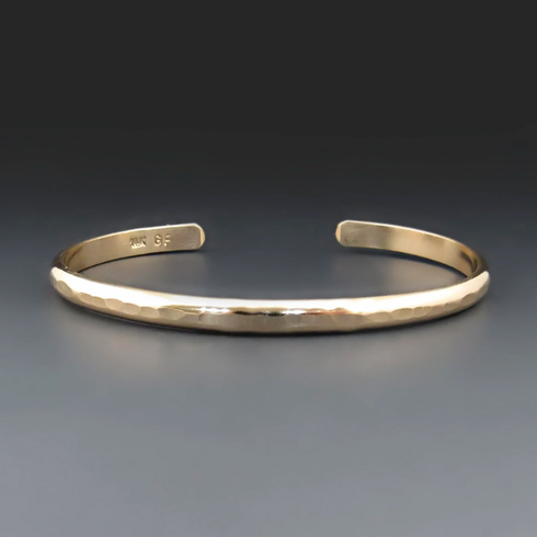 Hammered 14k Gold Filled Cuff | 4mm