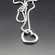 Heart Shaped Amulet Charm Holder Necklace | Sterling Silver