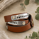 Personalized Leather Wrap Bracelet