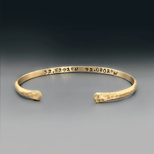 Longitude / Latitude Stacking Bracelet {Brass, Copper, Silver}