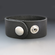 Men's Personalized Leather Cuff Bracelet | 1 inch wide