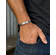Men's Personalized Silver Aluminum Cuff | 3/8 inch Wide